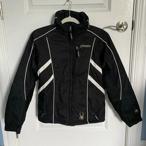 Spyder youth unisex winter Coat black size 14 nbnn